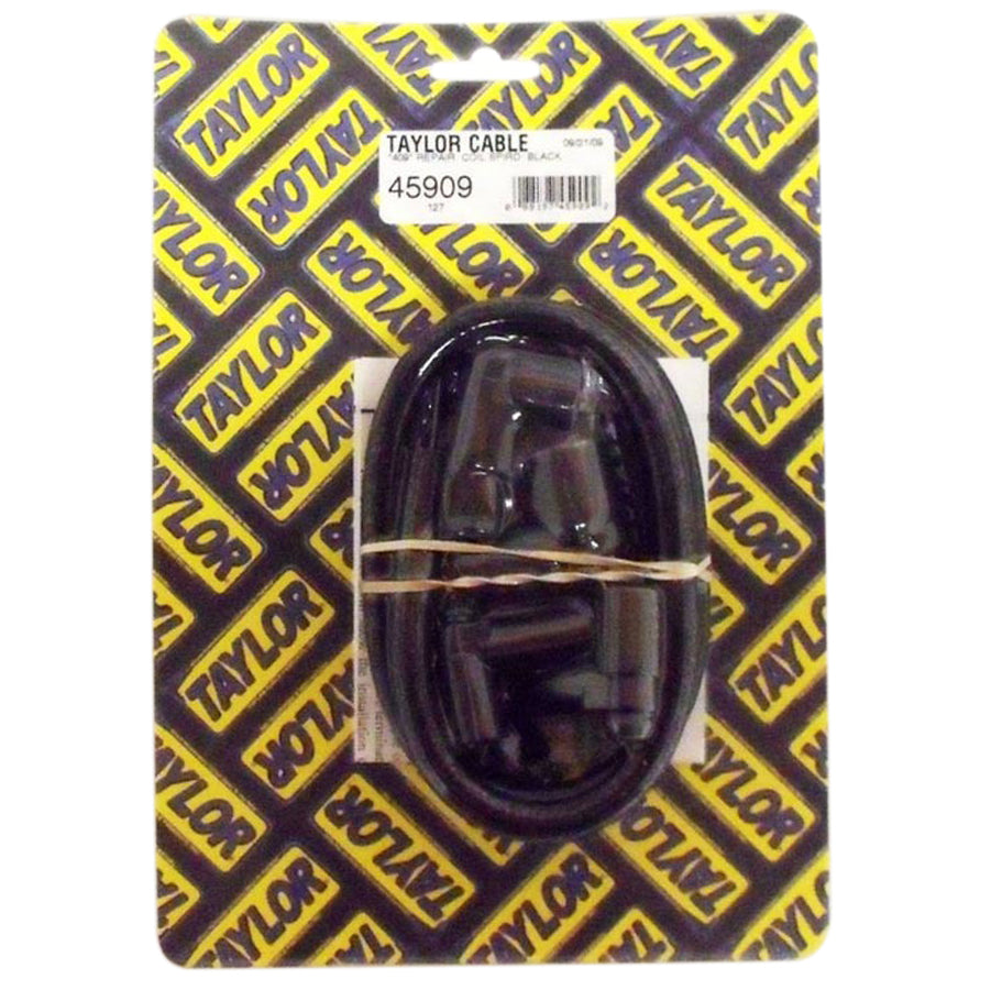 Taylor Cable 45909 409 Spiro-Wound 10.4mm Coil Wire Repair Kit Blk Taylor Cable 45909