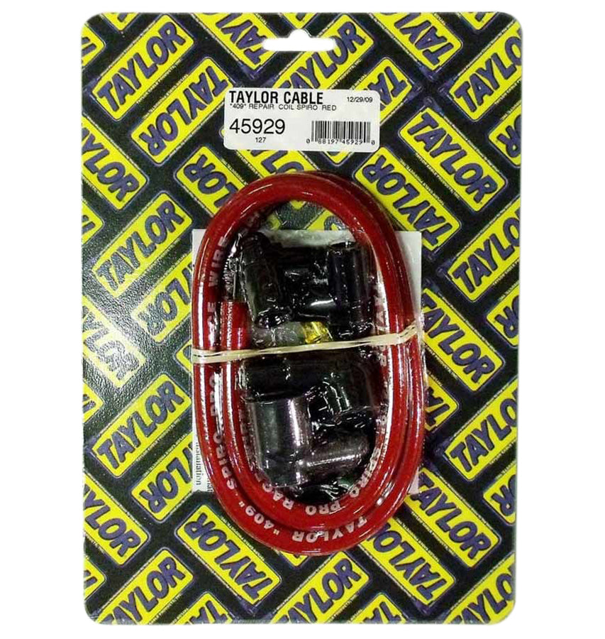 Taylor Cable 45929 409 Spiro Core Coil Wire Kit Red Taylor Cable 45929