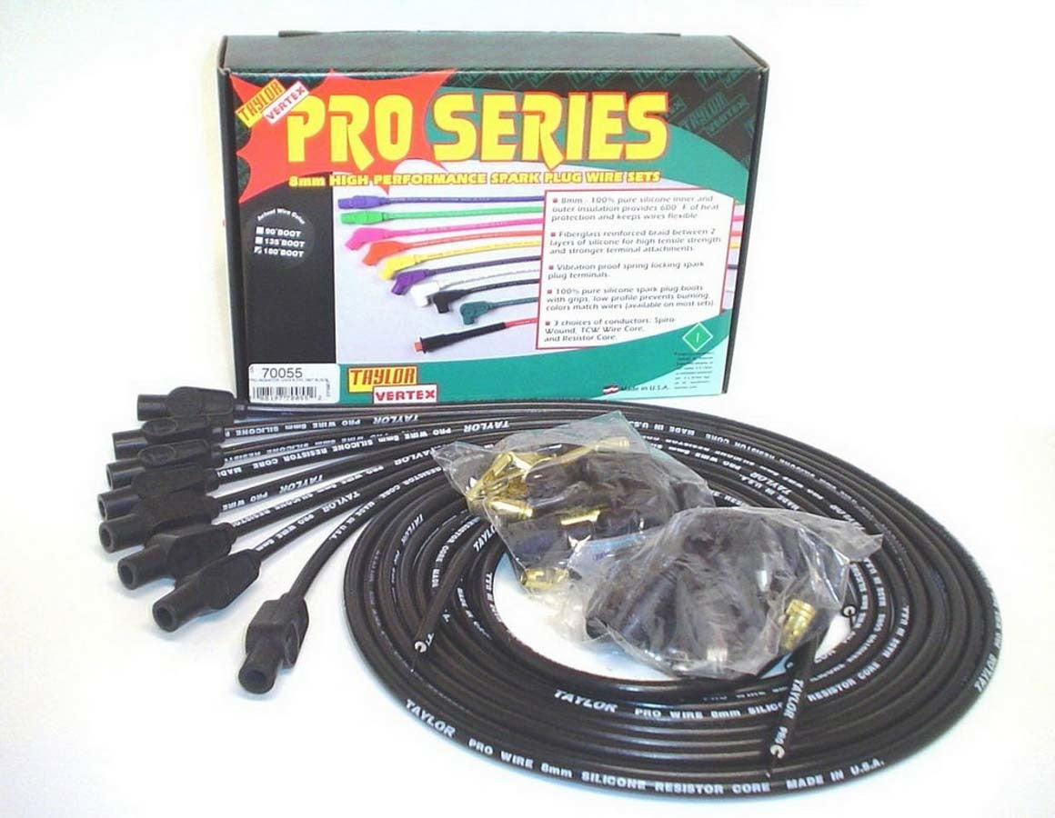 Taylor Cable 70055 8mm Black Pro Wire 180 D Taylor Cable 70055