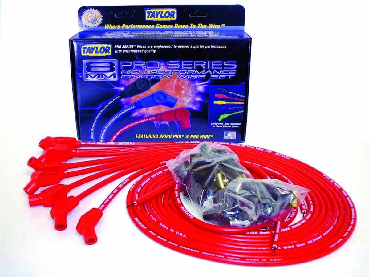 Taylor Cable 70253 8mm Red Pro Wire 135 Deg Taylor Cable 70253