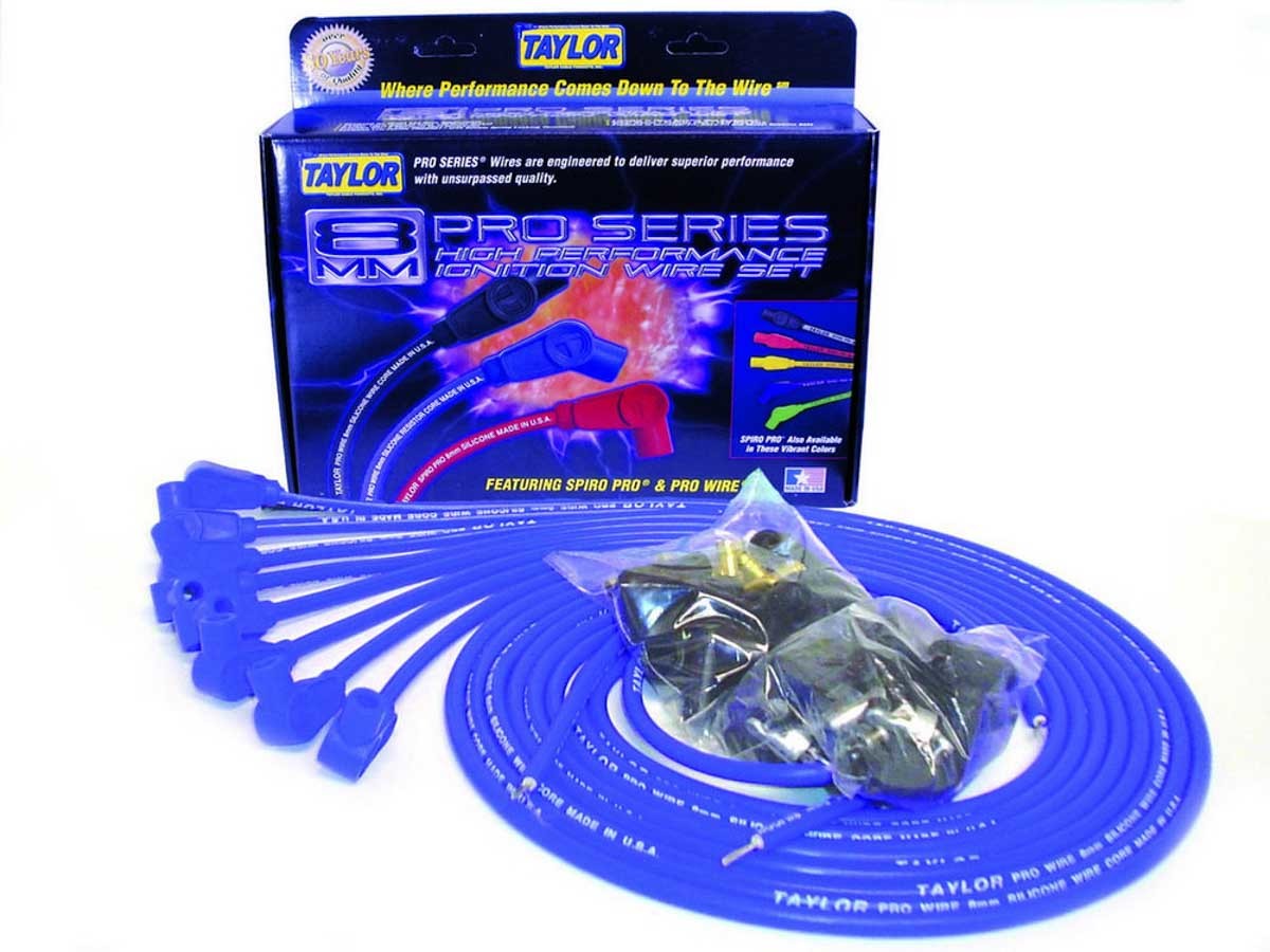 Taylor Cable 70650 8mm Blue Pro Wire 90 Dgr Taylor Cable 70650