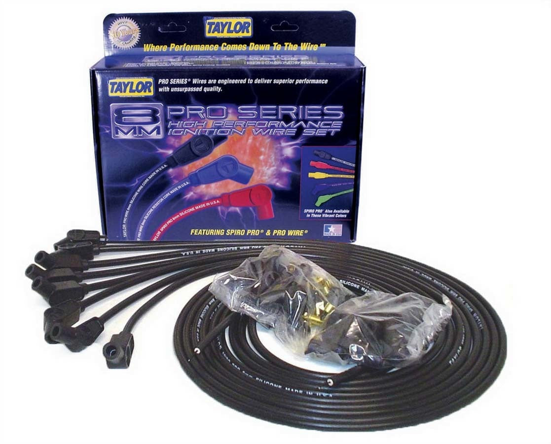 Taylor Cable 73053 8mm Black Spiro-Pro Wire Taylor Cable 73053