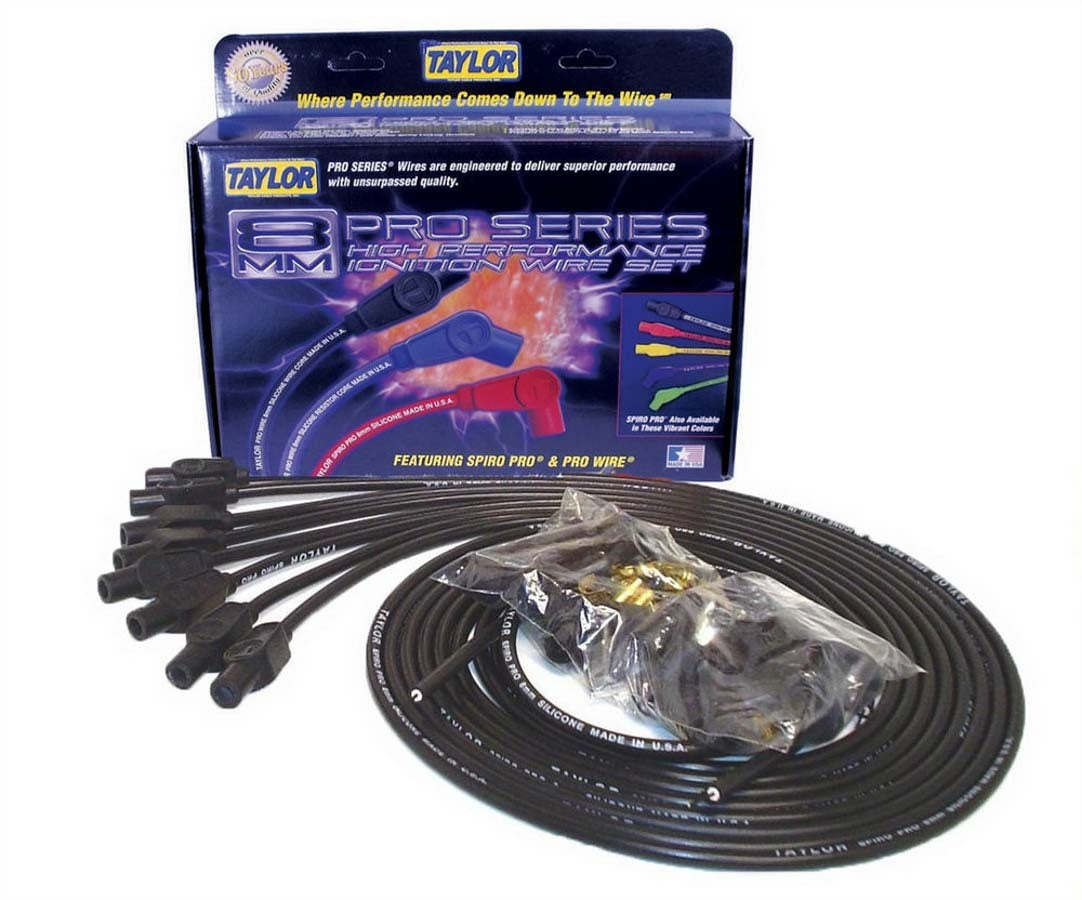 Taylor Cable 73055 8mm Black Spiro-Pro Wire Taylor Cable 73055