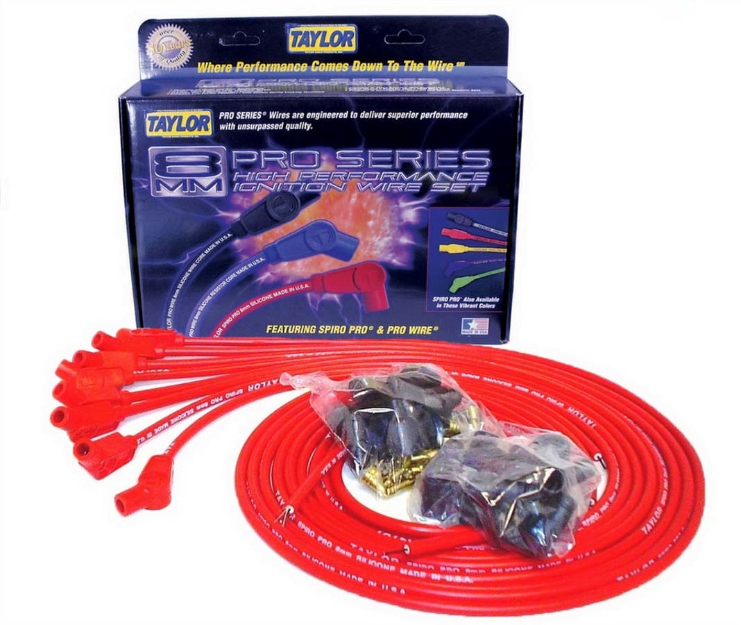 Taylor Cable 73253 8mm Red Spiro-Pro Wires Taylor Cable 73253