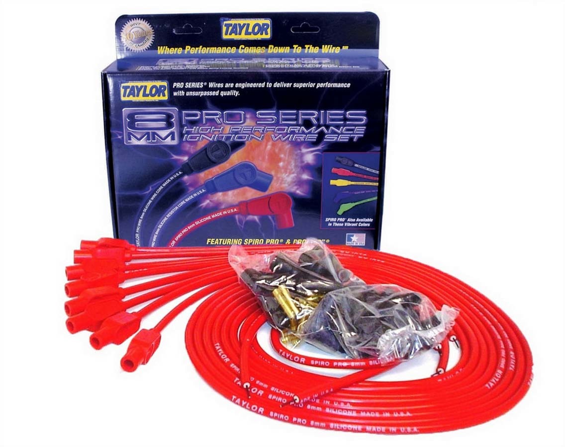 Taylor Cable 73255 8mm Red Spiro-Pro Wires Taylor Cable 73255