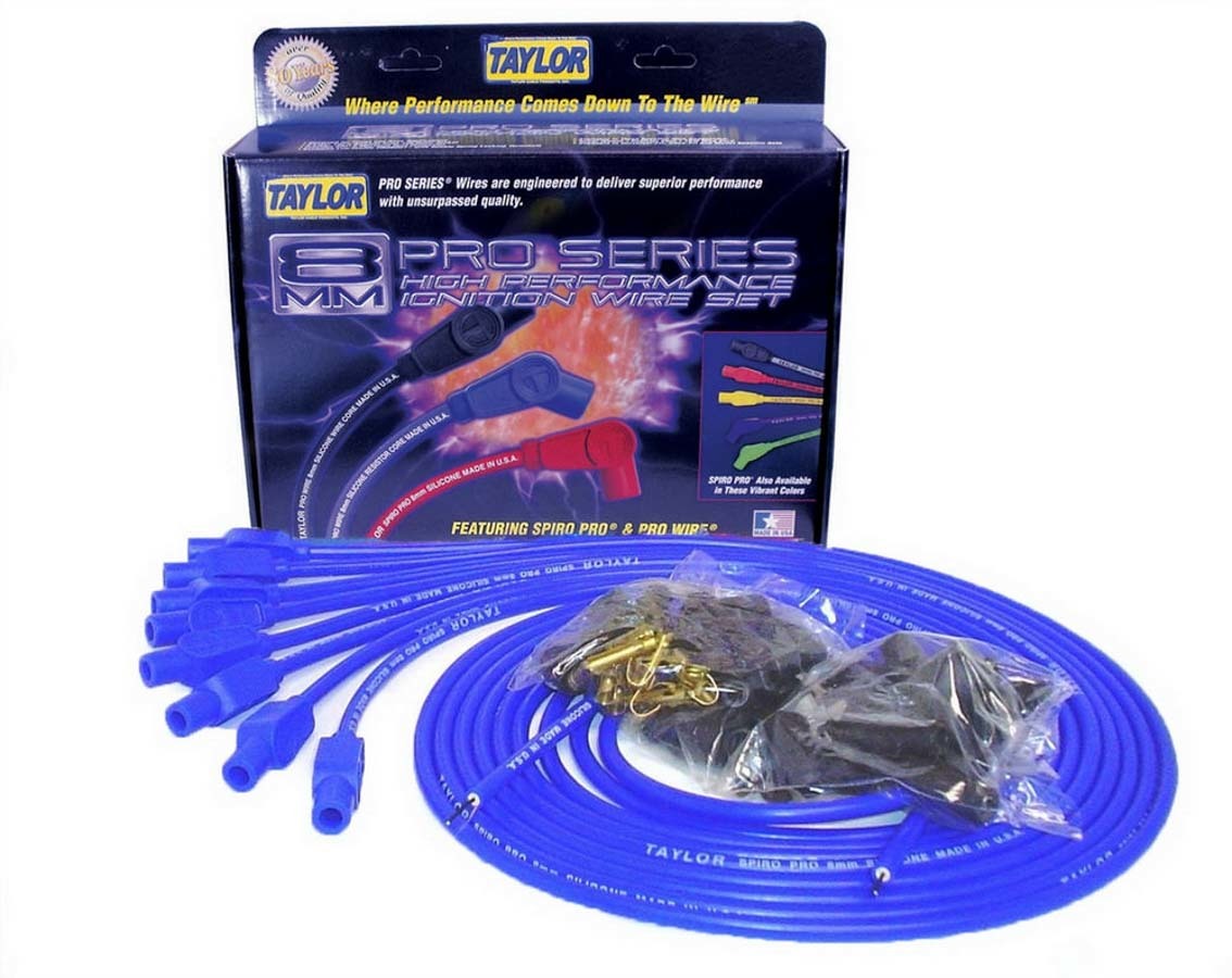 Taylor Cable 73655 8mm Blue Spiro-Pro Wires Taylor Cable 73655