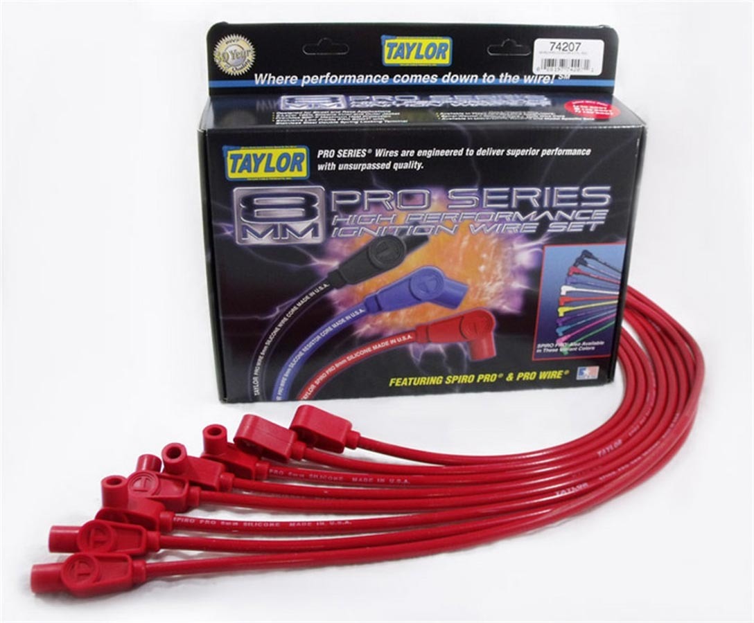 Taylor Cable 74207 8mm 78/86 Sb Chevy Red Taylor Cable 74207