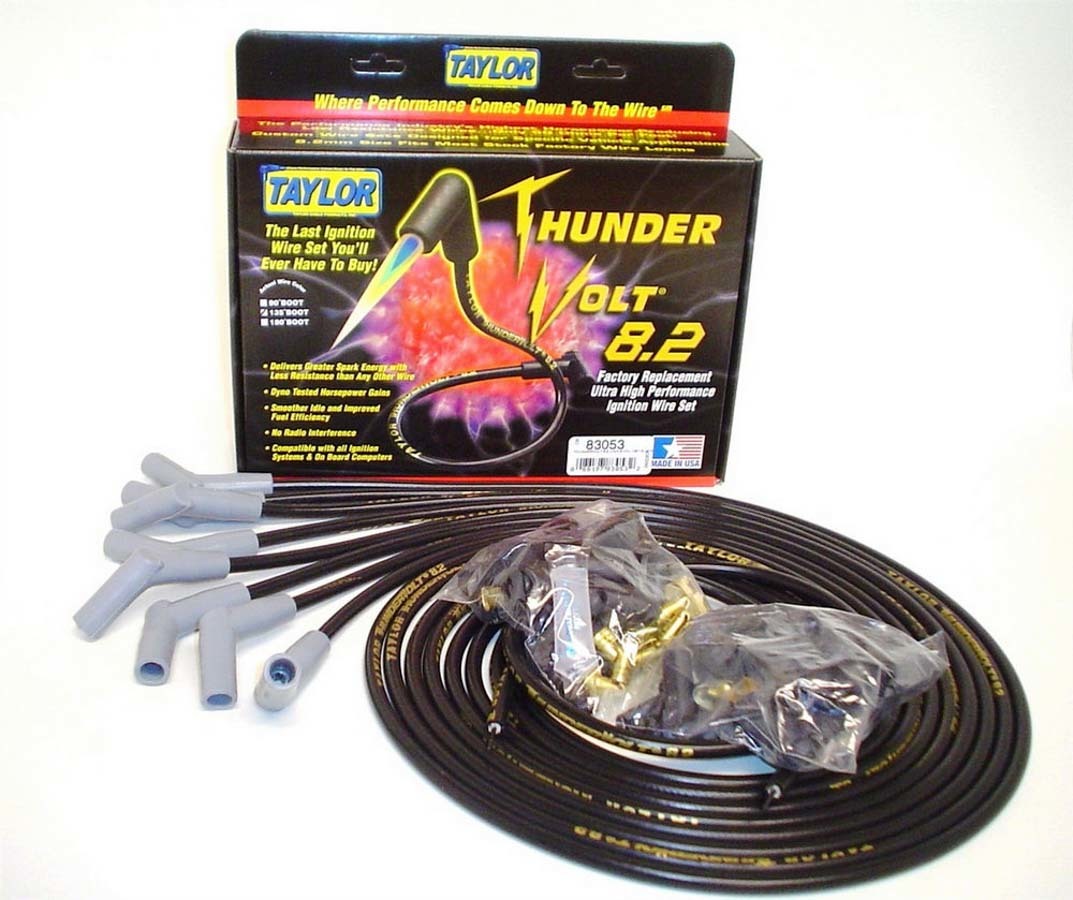 Taylor Cable 83053 Univ Thundervolt Plug Wire Set 135 deg Black Taylor Cable 83053