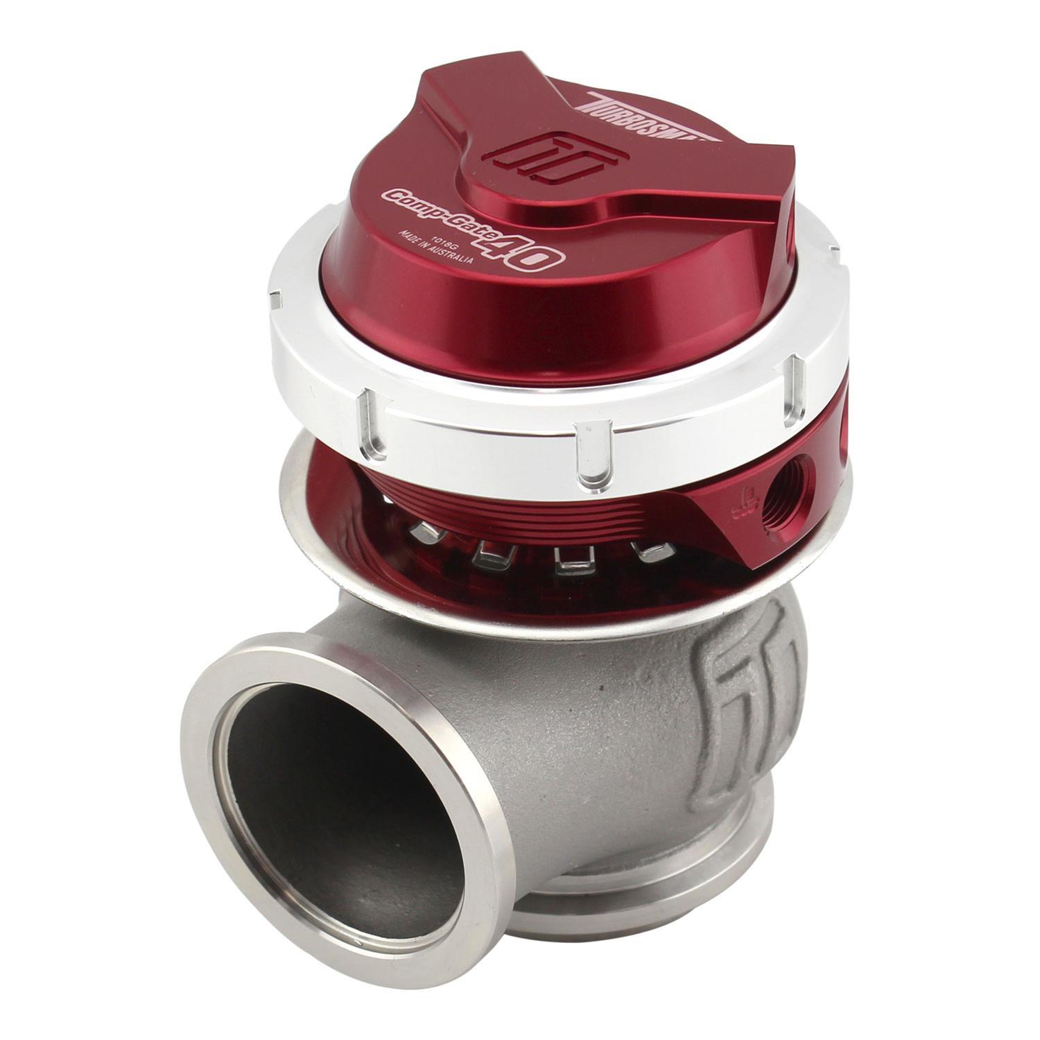 Turbosmart TS-0552-1014 WG40 GenV CompGate 40mm Wastegate 14psi Red Turbosmart TS-0552-1014