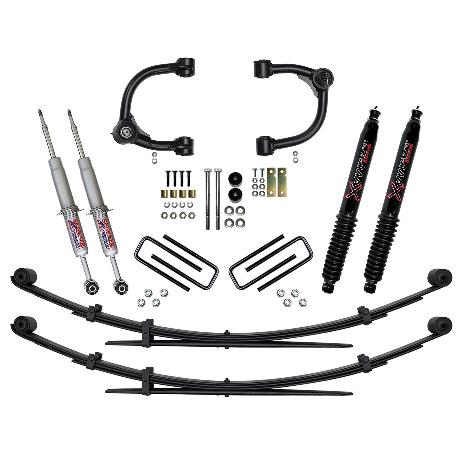 Skyjacker TC536STUBKS 3 In. Performance Strut Lift System With Rear Black MAX 8500 Shocks. Skyjacker TC536STUBKS