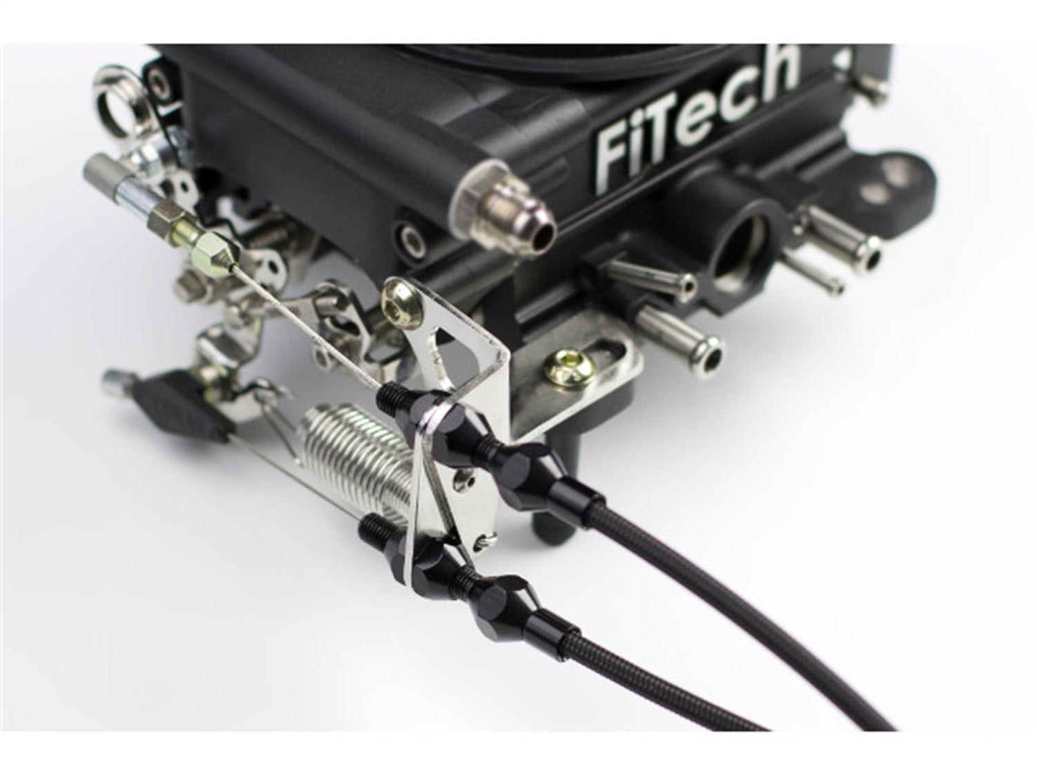 Lokar TCB-40FIT Throttle Cable Bracket; Fits w/Fitech EFI; Stainless Steel; Lokar TCB-40FIT