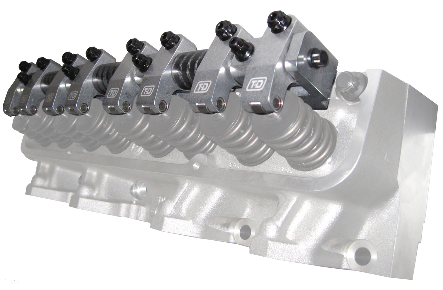 T&D Machine 7022 BBF FE Shaft Rocker Arm Kit w/Edelbrock Heads T&D Machine 7022