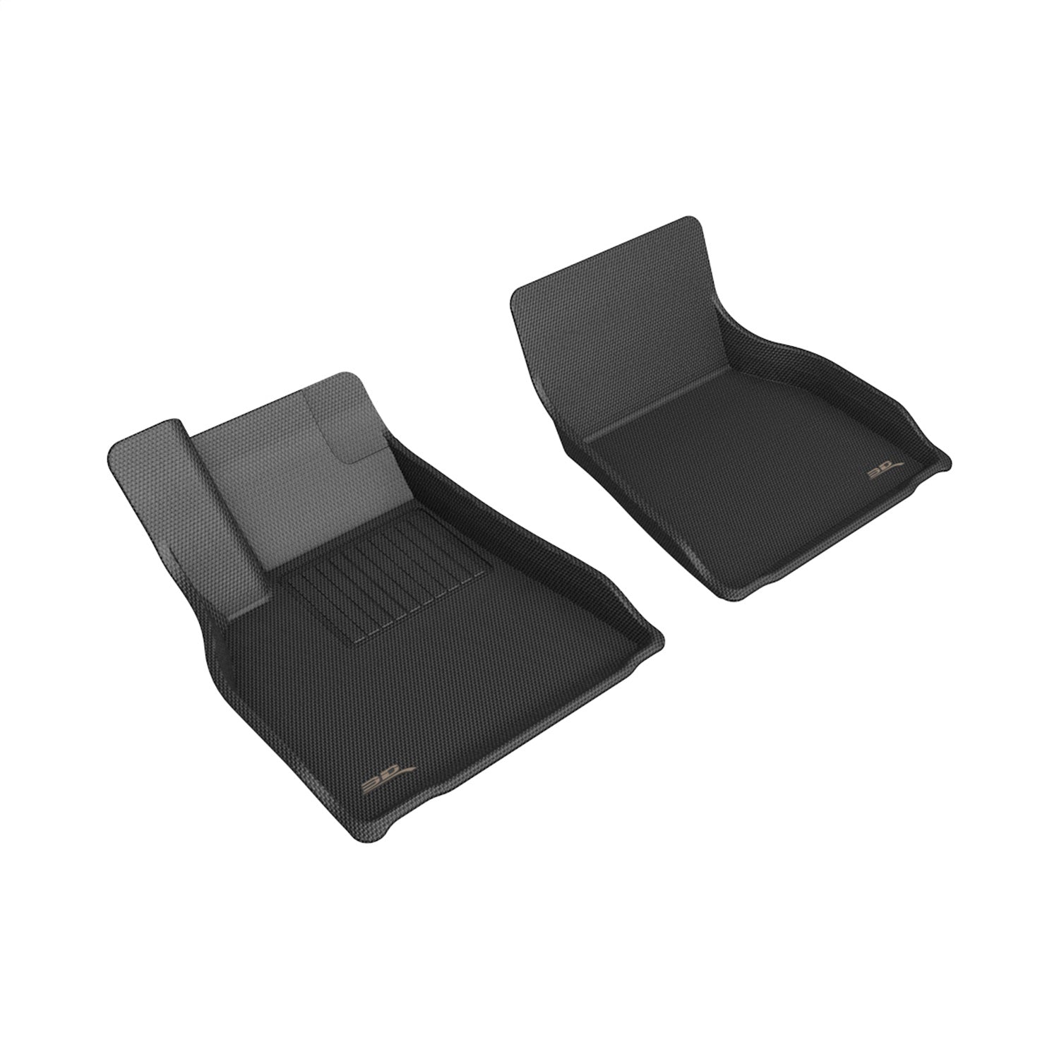 3D MAXpider L1TL03811509 KAGU Floor Mat; Black; 2 pc.; Front; 3D MAXpider L1TL03811509