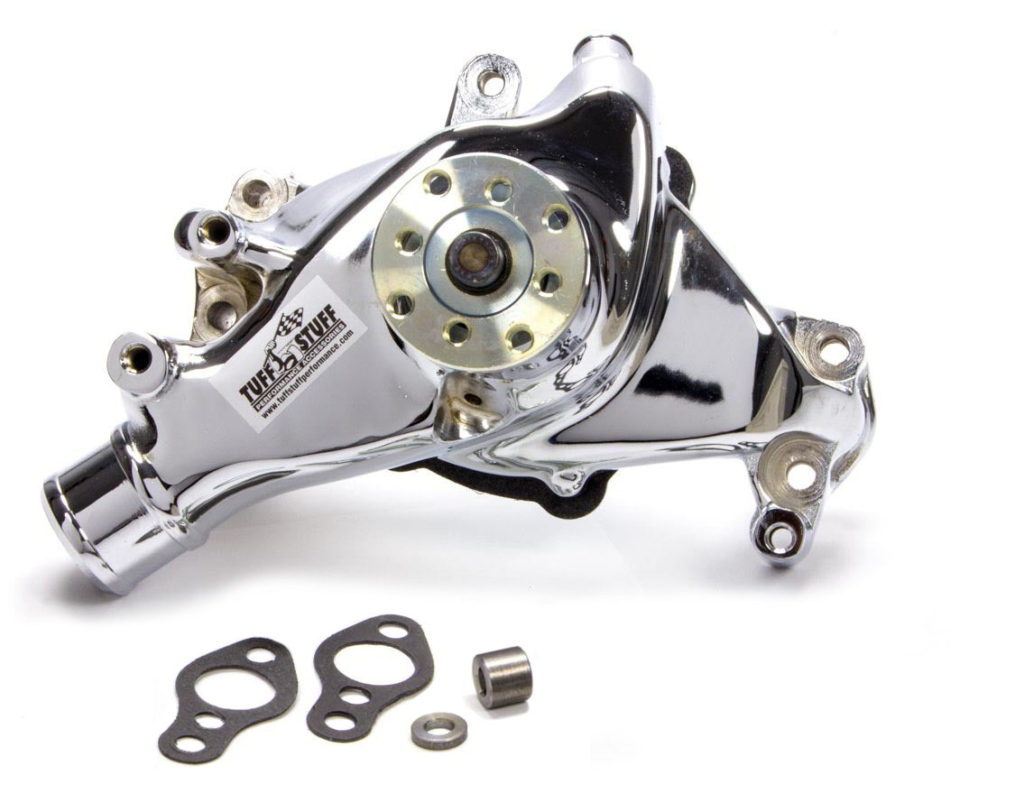 Tuff Stuff Performance Accessories 1448NA 69-96 SBC Water Pump Long Chrome SuperCool Tuff Stuff Performance Accessories 1448NA