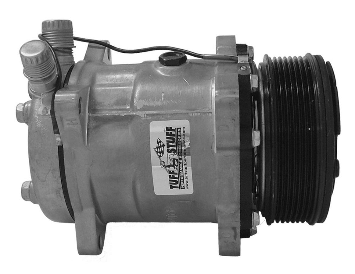 Tuff Stuff Performance Accessories 4515NC6G 508 Compressor R134A Plain Serpentine Tuff Stuff Performance Accessories 4515NC6G