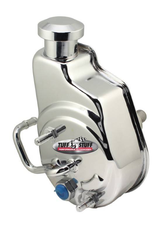 Tuff Stuff Performance Accessories 6161A Power Steering Pump GM Saginaw LS Trucks Chrome Tuff Stuff Performance Accessories 6161A