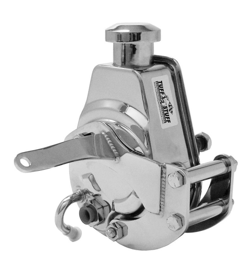 Tuff Stuff Performance Accessories 6504A SBC Power Steering Brckt SWP Chrome Tuff Stuff Performance Accessories 6504A