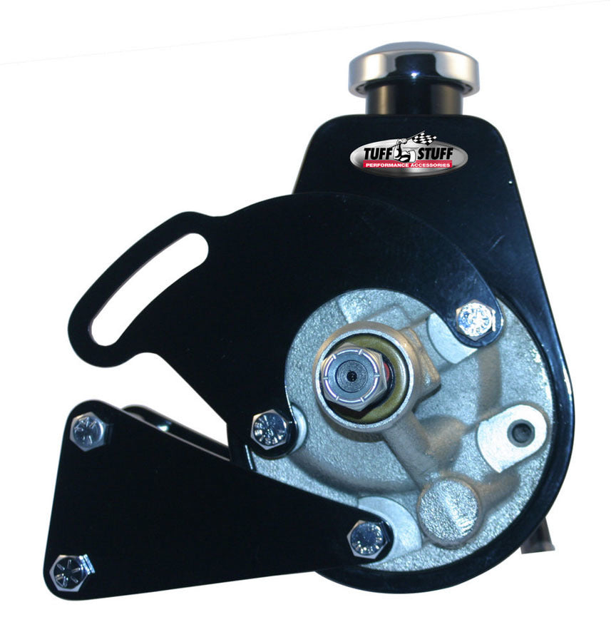 Tuff Stuff Performance Accessories 6507B BBC Power Steering Brckt LWP Black Tuff Stuff Performance Accessories 6507B
