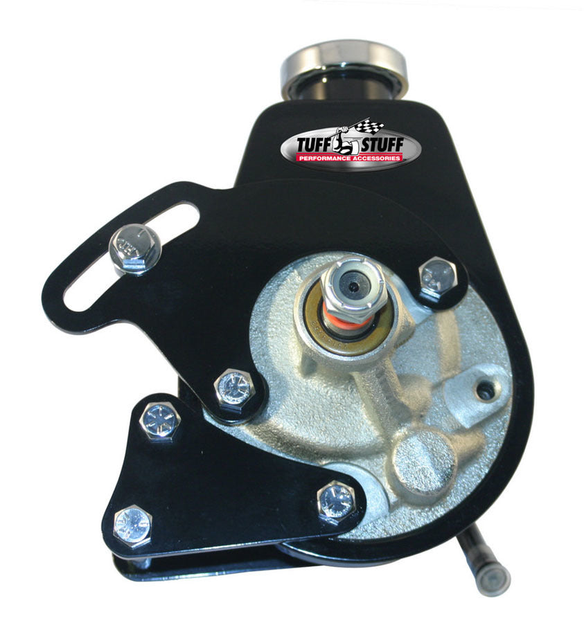Tuff Stuff Performance Accessories 6508B SBC Power Steering Brckt LWP Black Tuff Stuff Performance Accessories 6508B