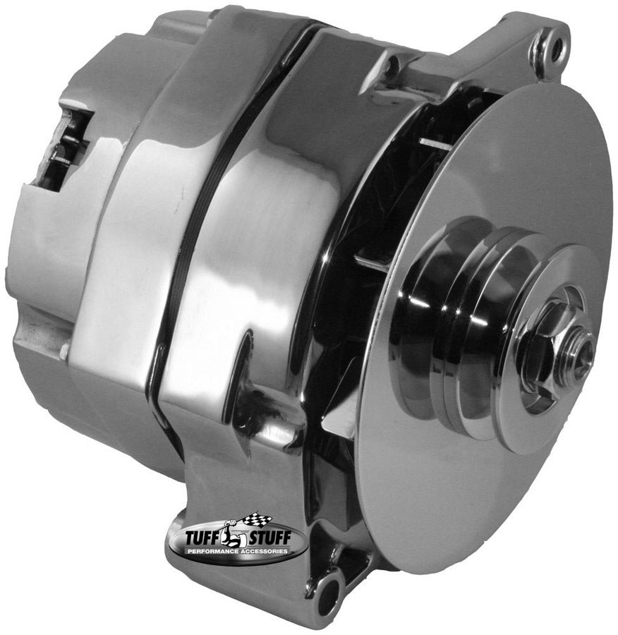 Tuff Stuff Performance Accessories 7102NA GM Alternator 80 Amp Ext Reg Chrome Tuff Stuff Performance Accessories 7102NA