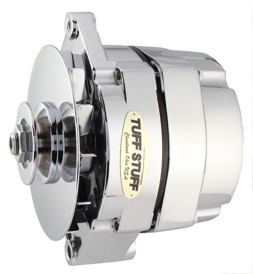 Tuff Stuff Performance Accessories 7127ND12 GM Alternator 100 amp 1- Wire Chrome 12 Clocking Tuff Stuff Performance Accessories 7127ND12