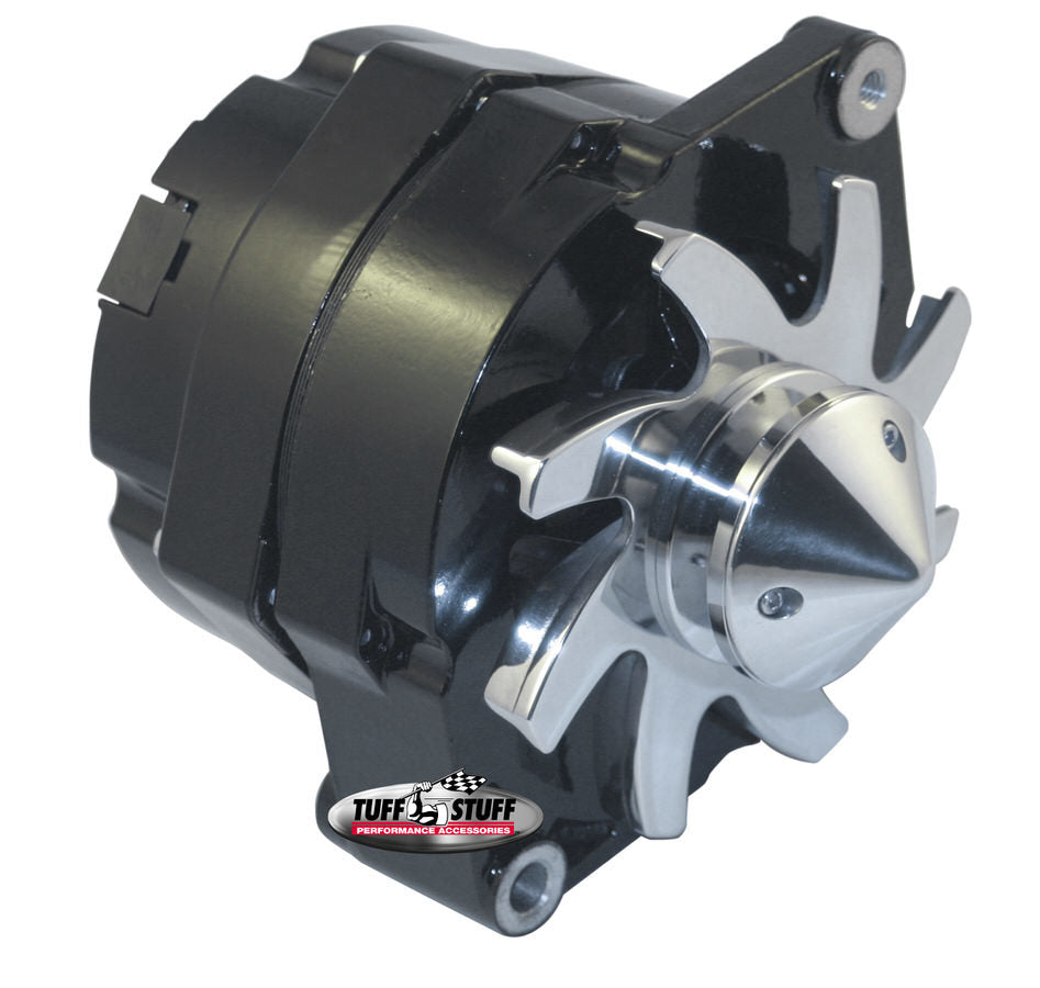 Tuff Stuff Performance Accessories 7140FBULL12 GM Alternator Silver Bul let 140 amp 1-Wire Black Tuff Stuff Performance Accessories 7140FBULL12