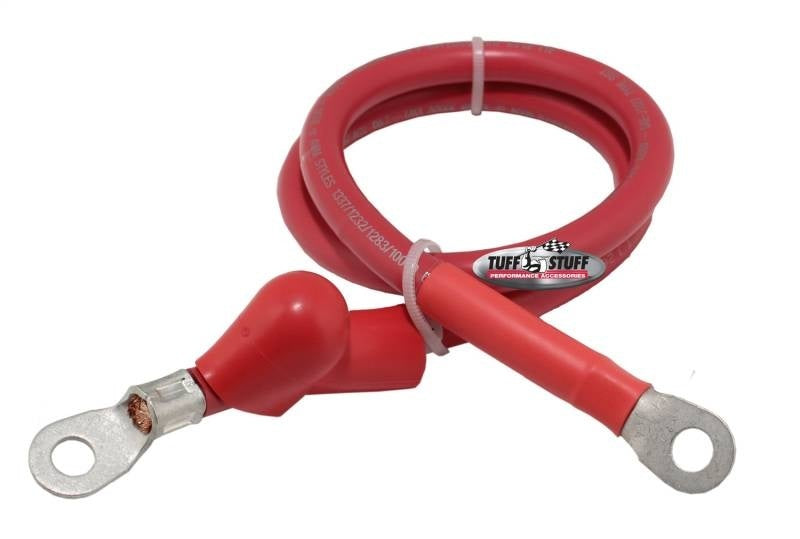 Tuff Stuff Performance Accessories 754424 Charge Wire 24in 4-Gauge w/Boot Tuff Stuff Performance Accessories 754424