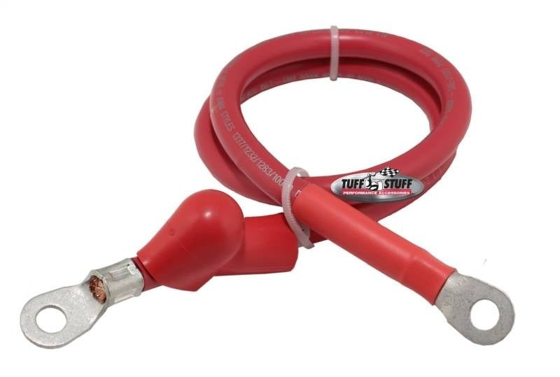 Tuff Stuff Performance Accessories 754448 Charge Wire 48in 4-Gauge w/Boot Tuff Stuff Performance Accessories 754448