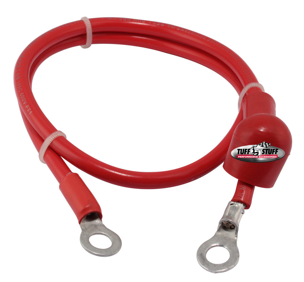 Tuff Stuff Performance Accessories 754636 Charge Wire 36in 8-Gauge w/Boot Tuff Stuff Performance Accessories 754636