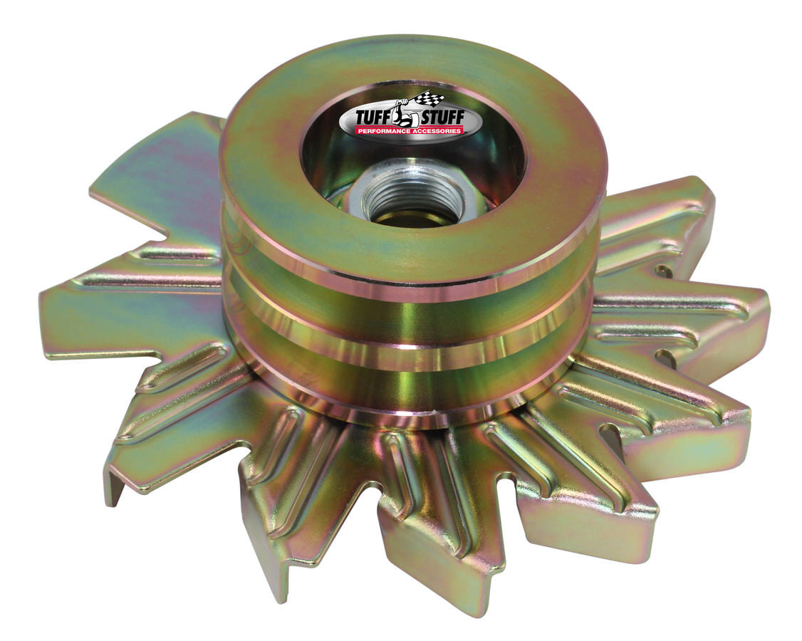 Tuff Stuff Performance Accessories 7600BD Alternator Gold Zinc Fan And Pulley Combo Tuff Stuff Performance Accessories 7600BD