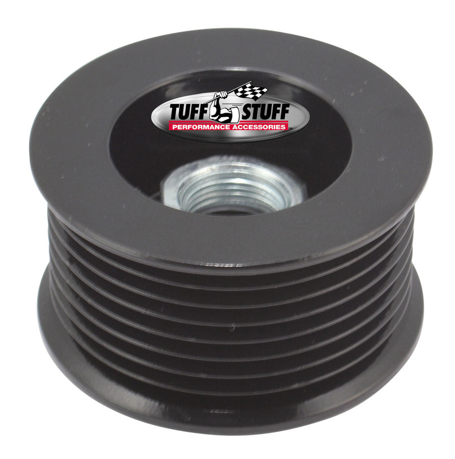 Tuff Stuff Performance Accessories 7610DB Alternator Stealth Black Pulley 8 Groove Tuff Stuff Performance Accessories 7610DB