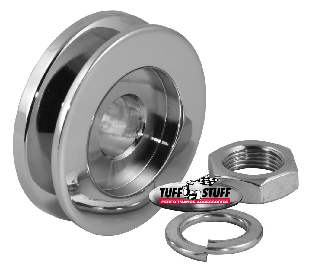 Tuff Stuff Performance Accessories 7610E Alternator Chrome Single V-Pulley Tuff Stuff Performance Accessories 7610E