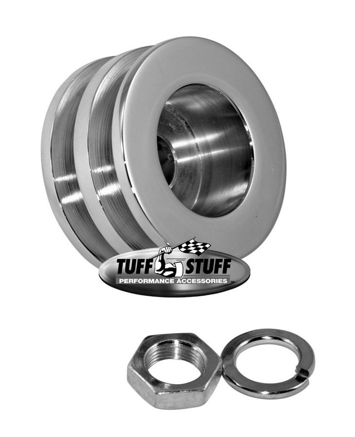 Tuff Stuff Performance Accessories 7610F Alternator Chrome Double V-Pulley Tuff Stuff Performance Accessories 7610F
