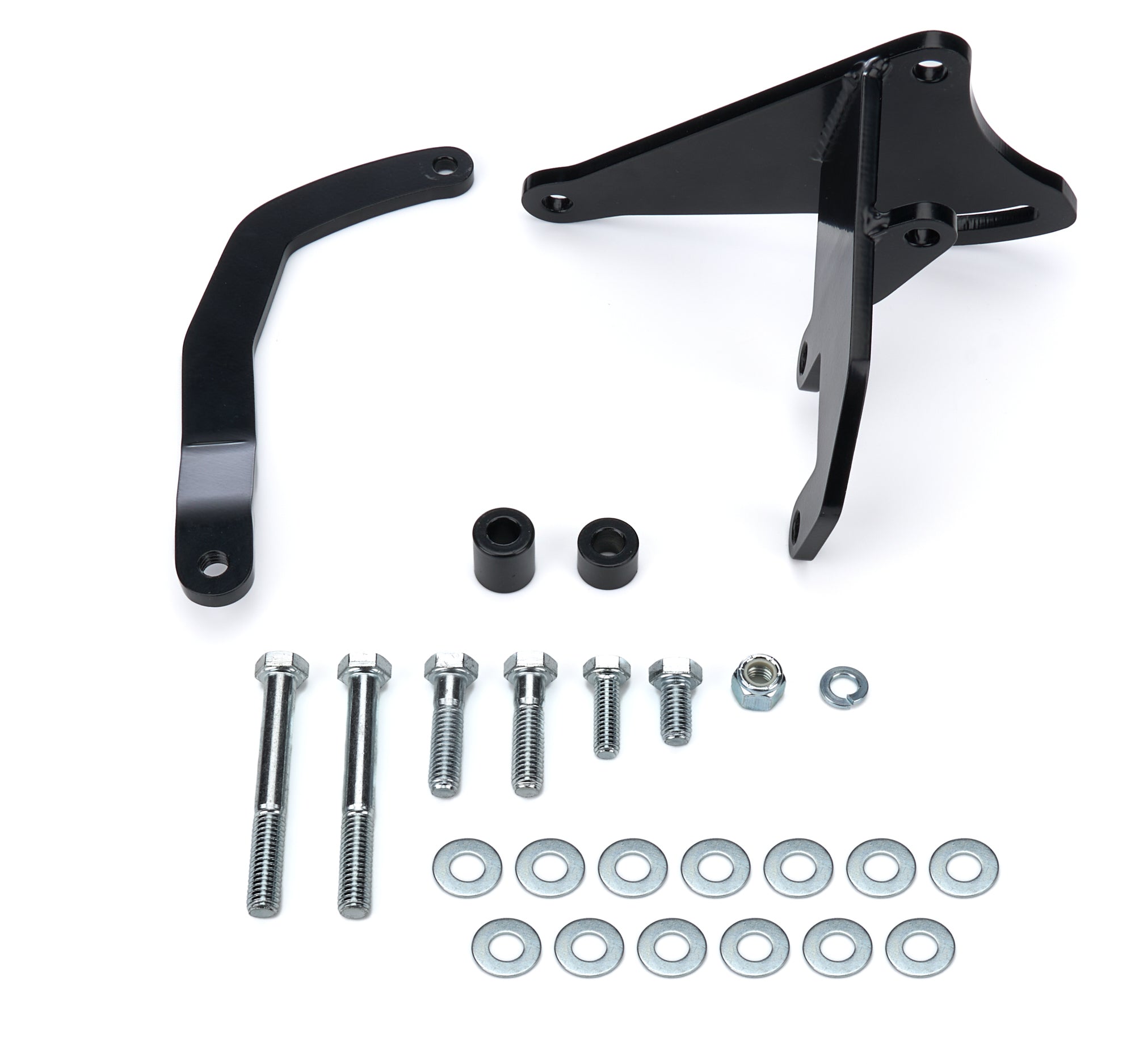 Tuff Stuff Performance Accessories 7667B Alternator Bracket SBC Short Water Pump Black Tuff Stuff Performance Accessories 7667B