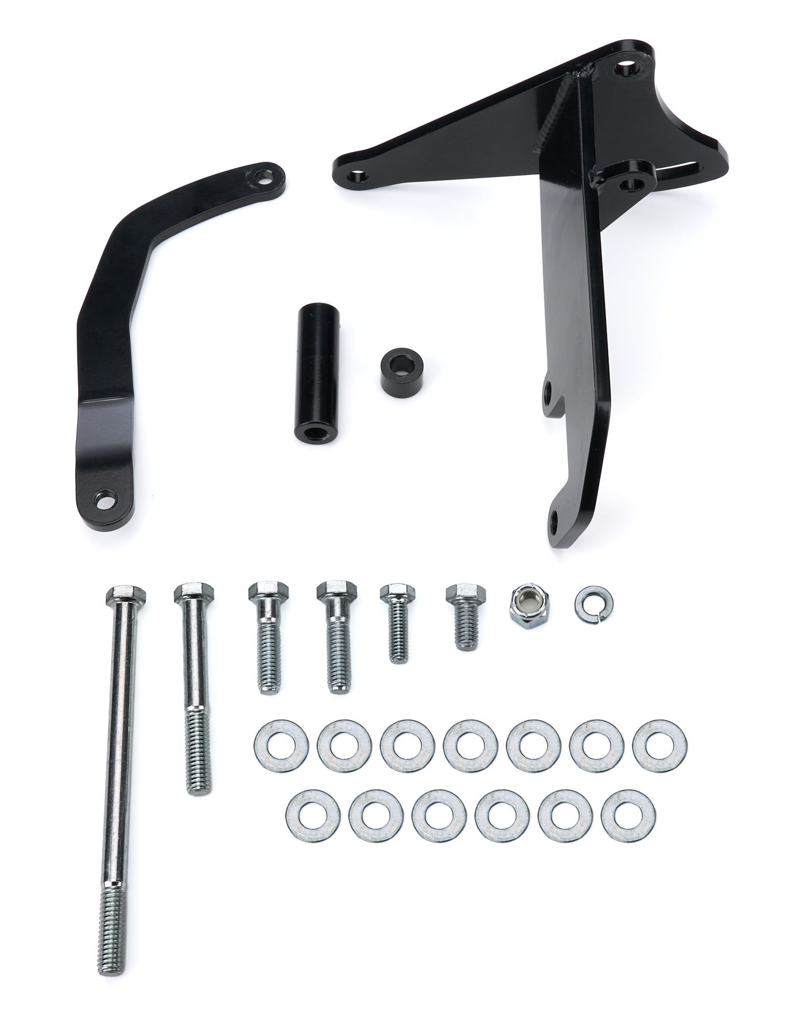 Tuff Stuff Performance Accessories 7668B Alternator Bracket SBC Long Water Pump Black Tuff Stuff Performance Accessories 7668B