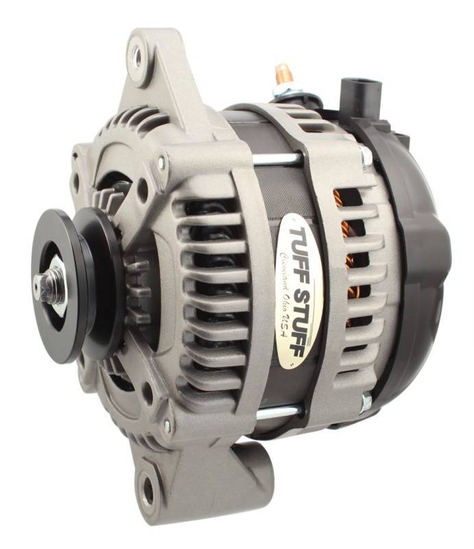 Tuff Stuff Performance Accessories 8319FC1G1W 225 MAX AMP Alternator 1-Groove 1-Wire  Cast Tuff Stuff Performance Accessories 8319FC1G1W