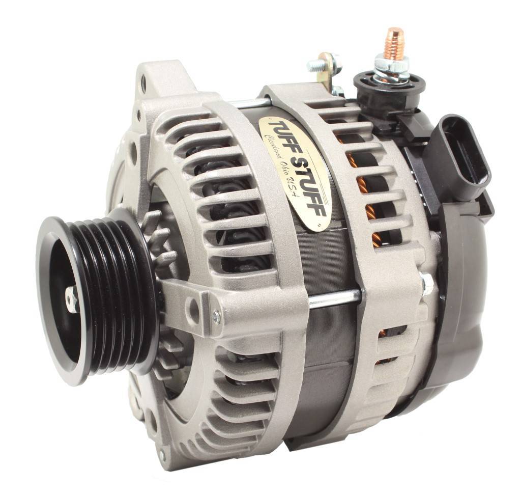 Tuff Stuff Performance Accessories 8320FC6GOE 225 MAX AMP Alternator 6-Groove OEM Wire  Cast Tuff Stuff Performance Accessories 8320FC6GOE