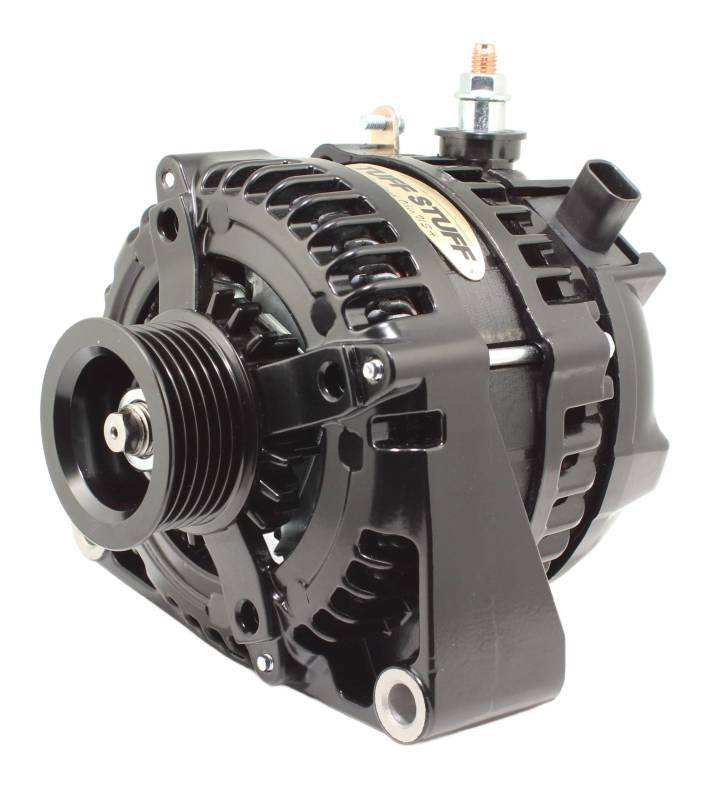 Tuff Stuff Performance Accessories 8435B6G1W LS225 Max Amp Alternator 6 Groove 1-Wire Black Tuff Stuff Performance Accessories 8435B6G1W