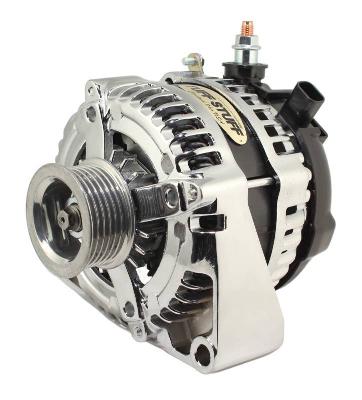 Tuff Stuff Performance Accessories 8435C6G1W LS225 Max Amp Alternator 6 Groove 1-Wire Chrome Tuff Stuff Performance Accessories 8435C6G1W