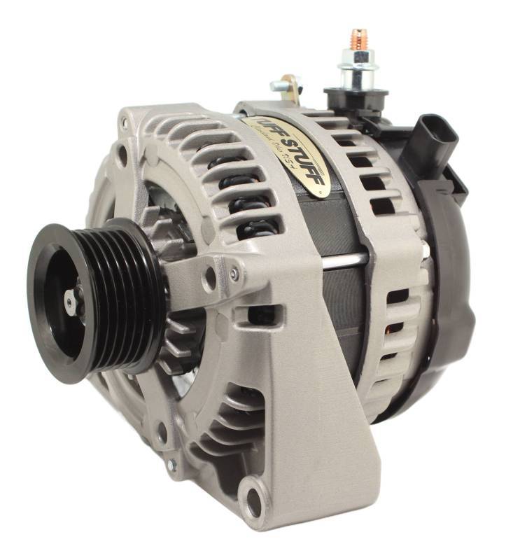 Tuff Stuff Performance Accessories 8435F6G1W LS225 Max Amp Alternator 6 Groove 1-Wire Cast Tuff Stuff Performance Accessories 8435F6G1W