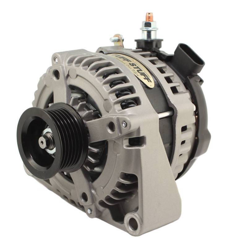 Tuff Stuff Performance Accessories 8435F6GOE LS225 Max Amp Alternator 6 Groove OEM Wire Cast Tuff Stuff Performance Accessories 8435F6GOE