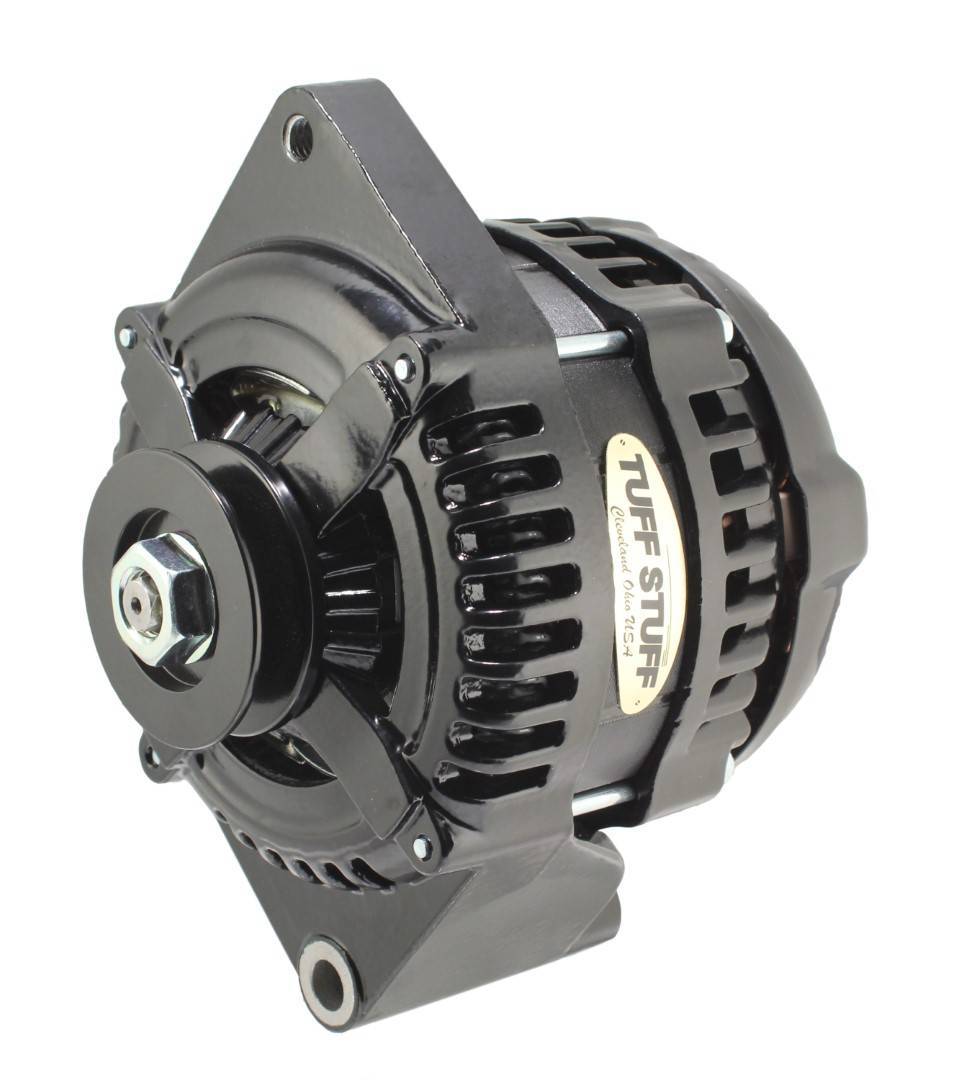 Tuff Stuff Performance Accessories 8441B1G1W 225 MAX AMP Alternator 1 Groove 1 Wire Black Tuff Stuff Performance Accessories 8441B1G1W
