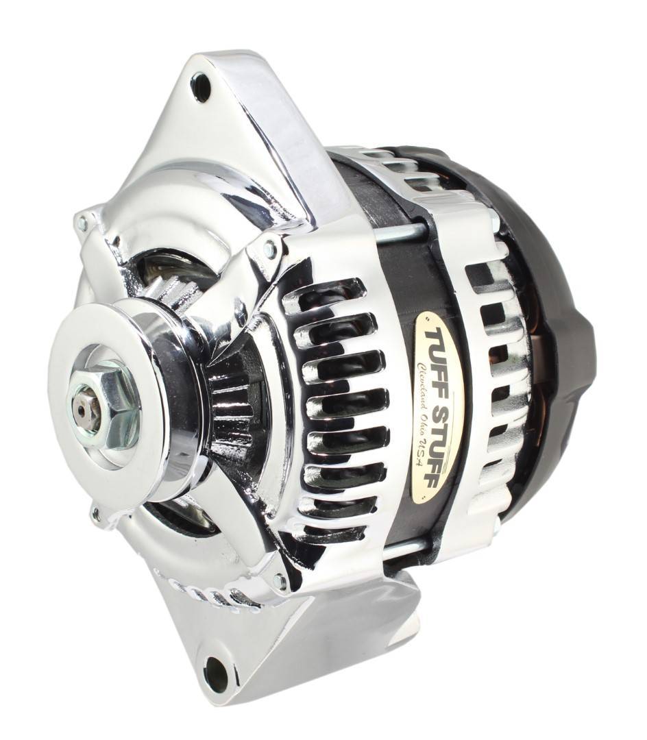 Tuff Stuff Performance Accessories 8441C1G1W 225 MAX AMP Alternator 1 Groove 1 Wire Chrome Tuff Stuff Performance Accessories 8441C1G1W