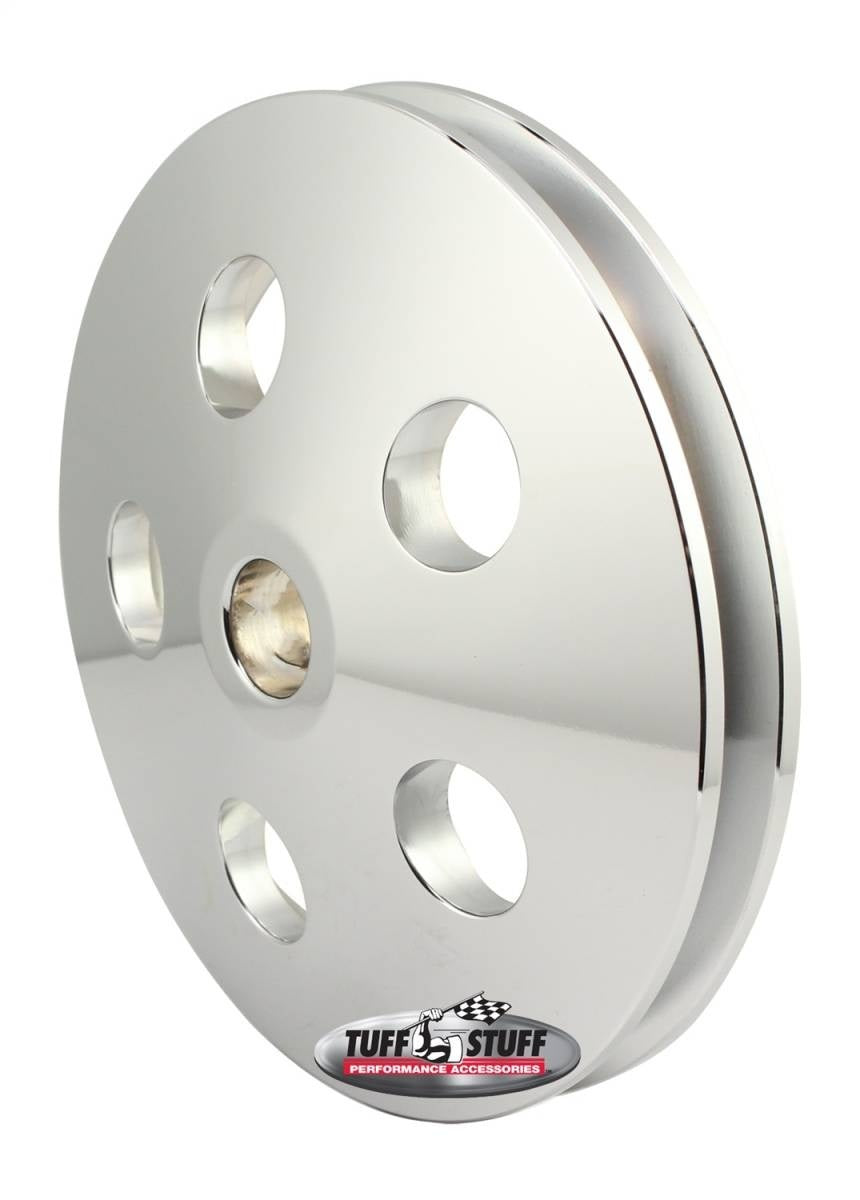 Tuff Stuff Performance Accessories 8492A V-Groove Power Steering Pulley Chrome Tuff Stuff Performance Accessories 8492A