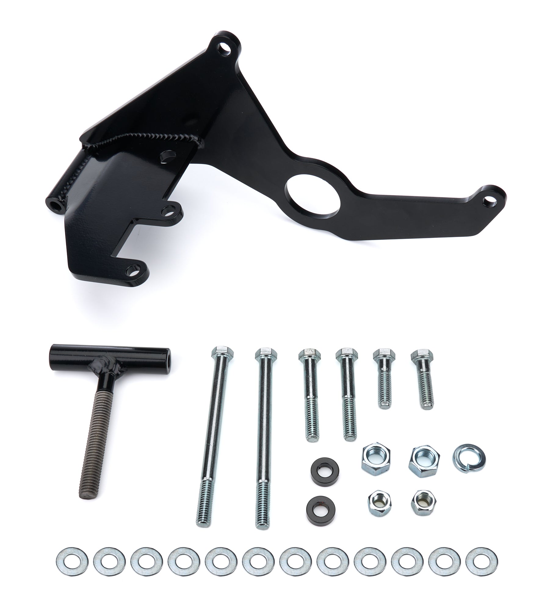 Tuff Stuff Performance Accessories 8494B A/C Compressor Bracket SBC Long Water Pump Blk Tuff Stuff Performance Accessories 8494B