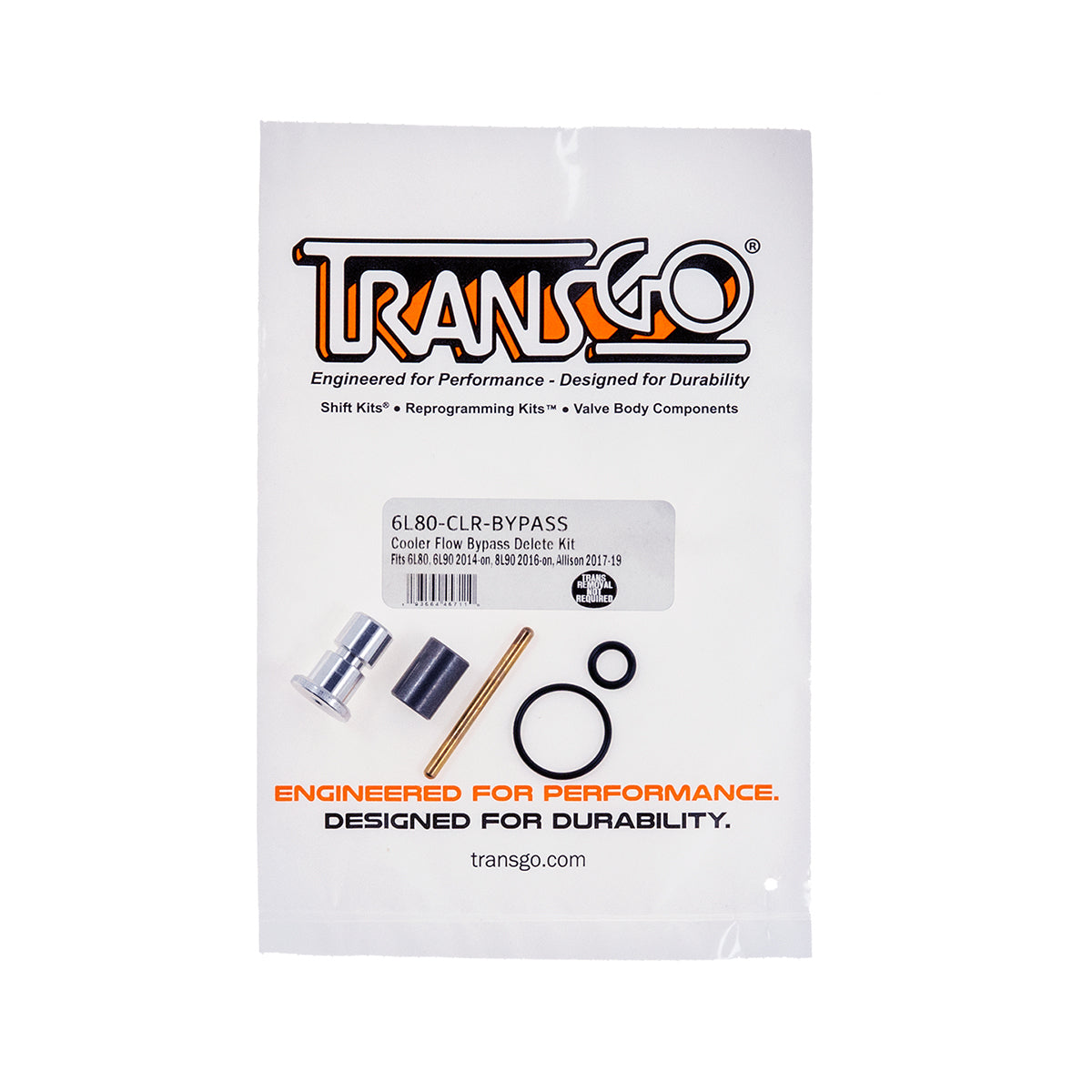 TransGo - Archived 6L80-CLR-BYPASS Cooler Flow Bypass Delete Kit  GM 6L80/6L90 TransGo - Archived 6L80-CLR-BYPASS