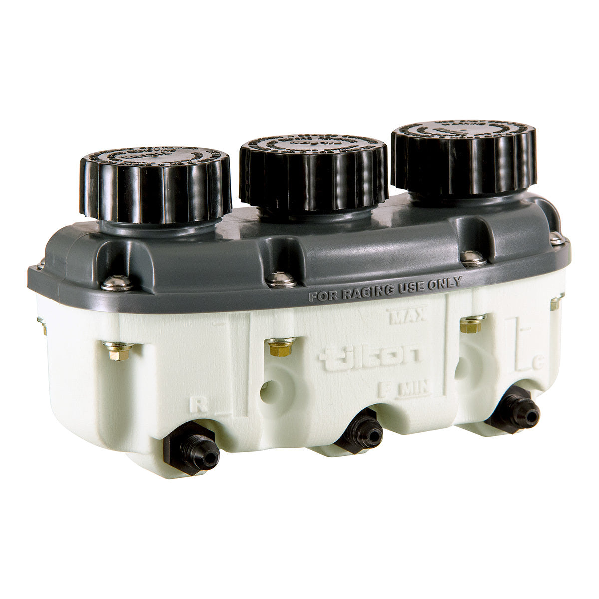 Tilton 72-578 Reservoir Plastic 3- Chamber Low Profile -4an Tilton 72-578