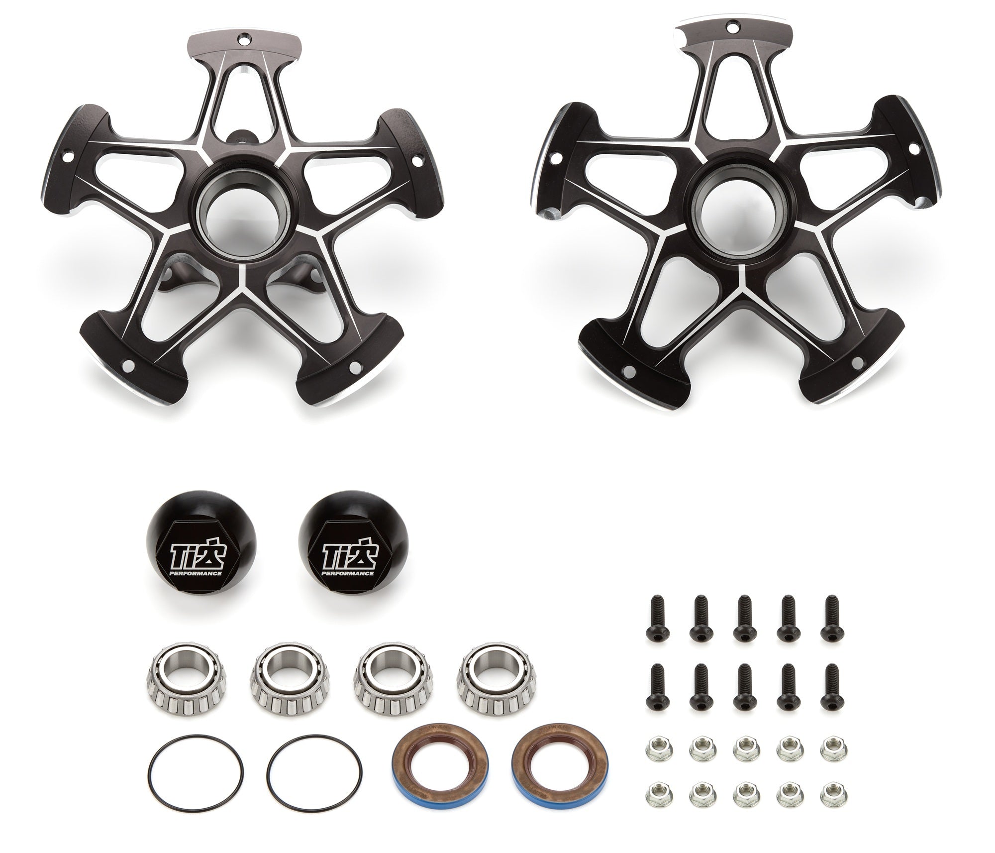 TI22 Performance TIP2801 Direct Mount Front Hubs Super Lite Black TI22 Performance TIP2801