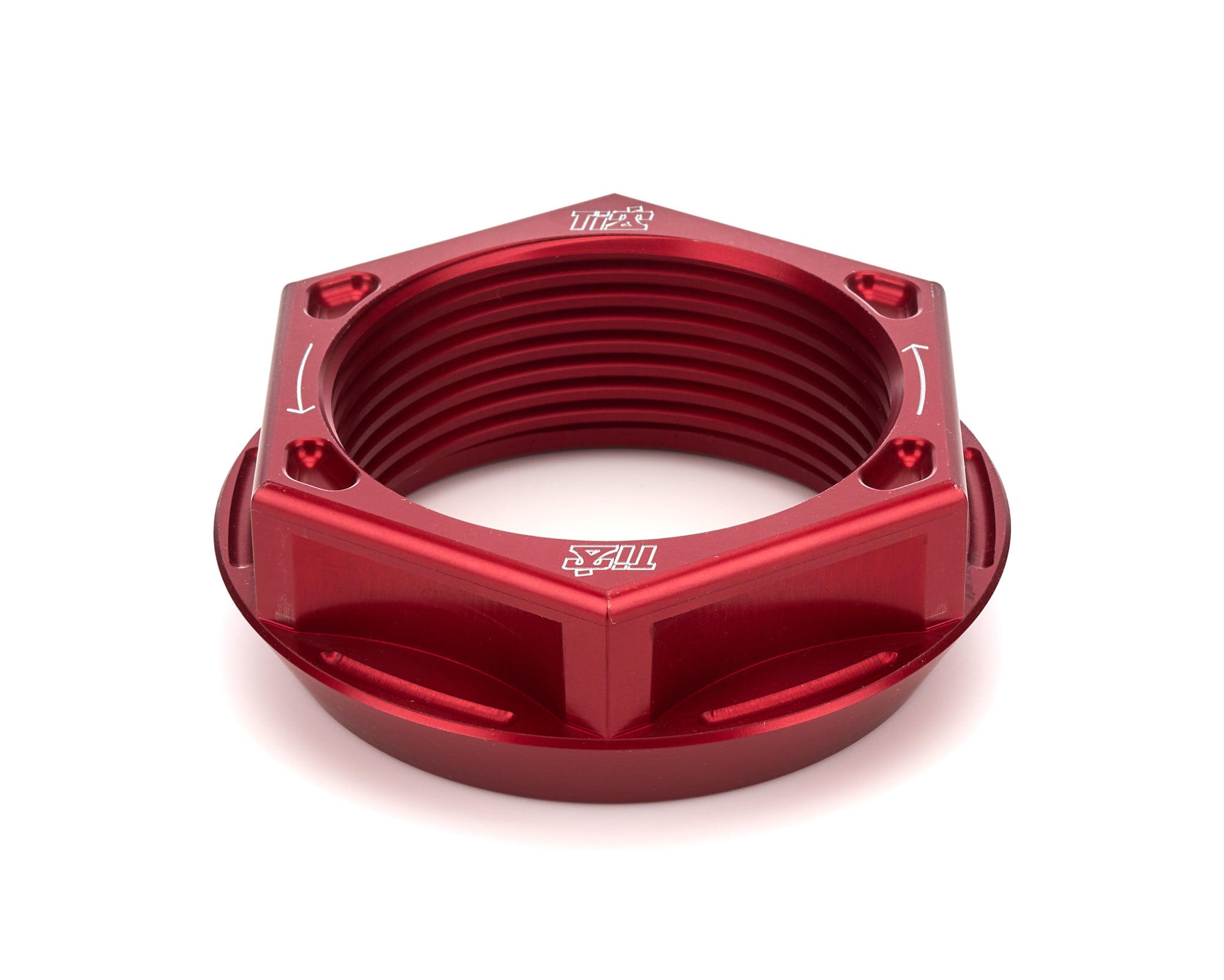 TI22 Performance TIP2878 Axle Nut LH Lightweight Aluminum Red TI22 Performance TIP2878