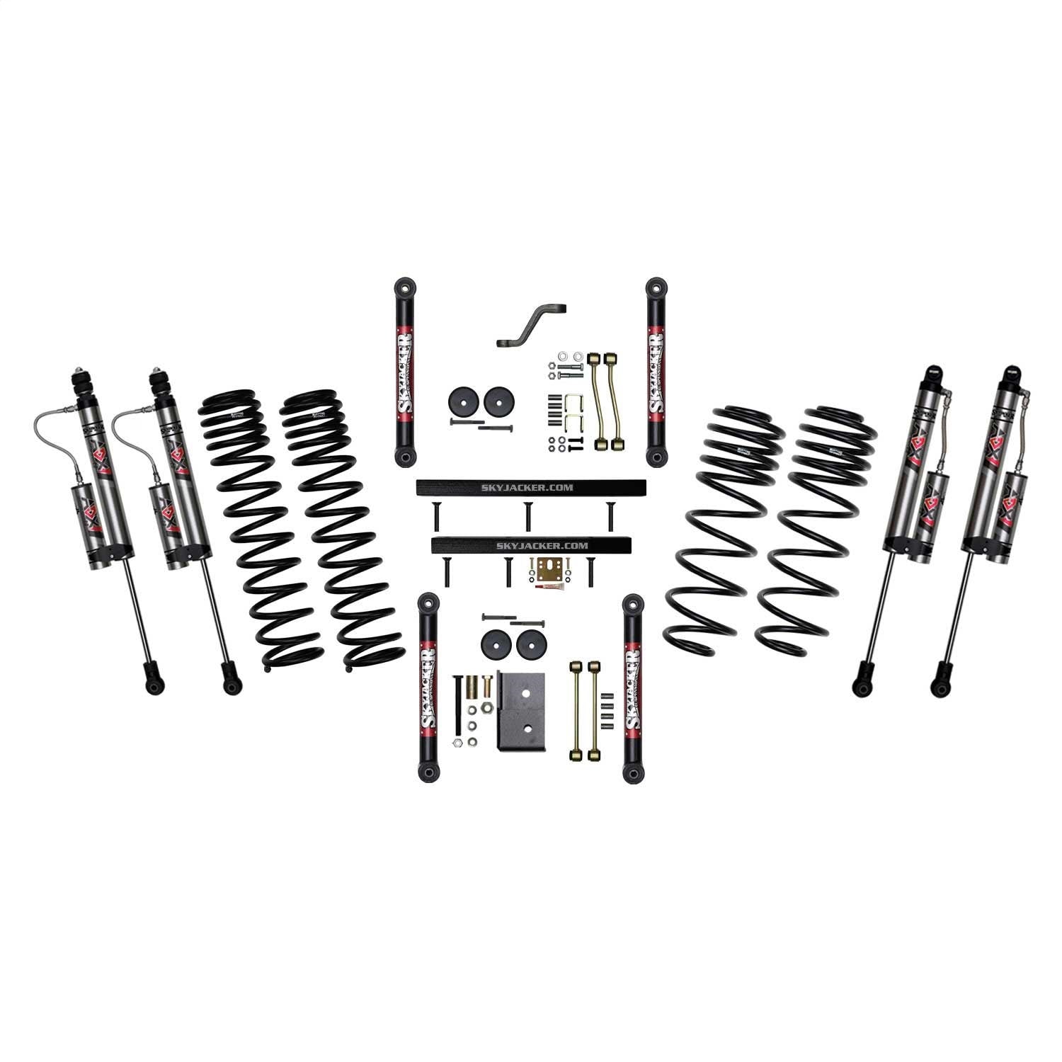 Skyjacker TJ403BKXLT 4 in. Suspension Lift System With ADX 2.0 Remote Reservoir Shocks. Skyjacker TJ403BKXLT